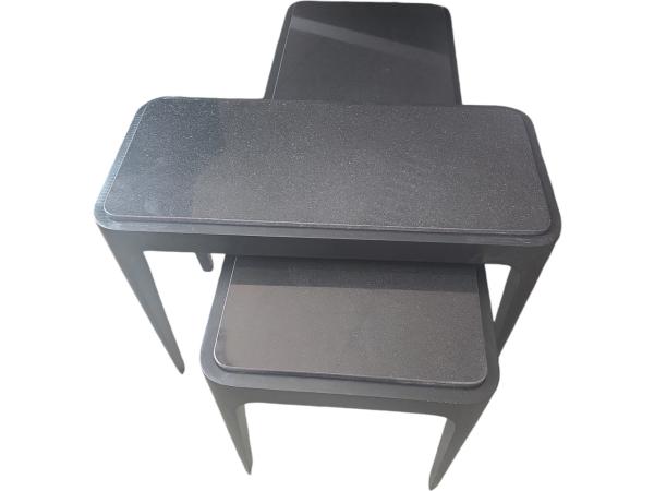 Salontafels   - Set Van 2 - Industrieel - Zwart - Marmer