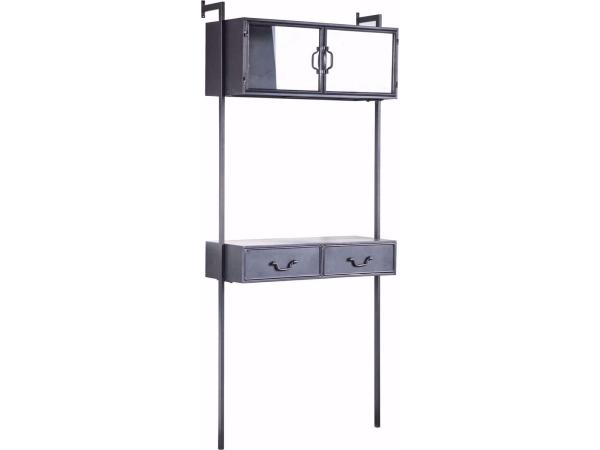 Ventana Wandkast - 183 cm - Grijs Ijzer