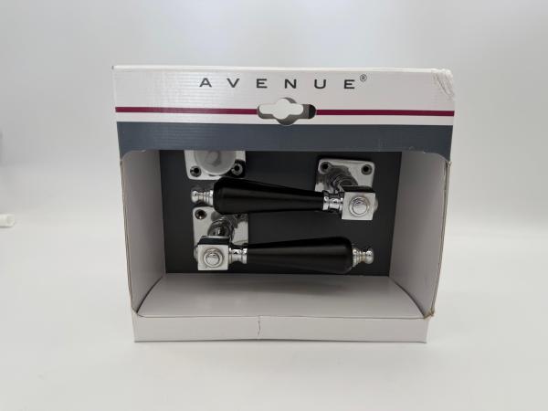 Avenue deurklink - wenen chroom/zwart