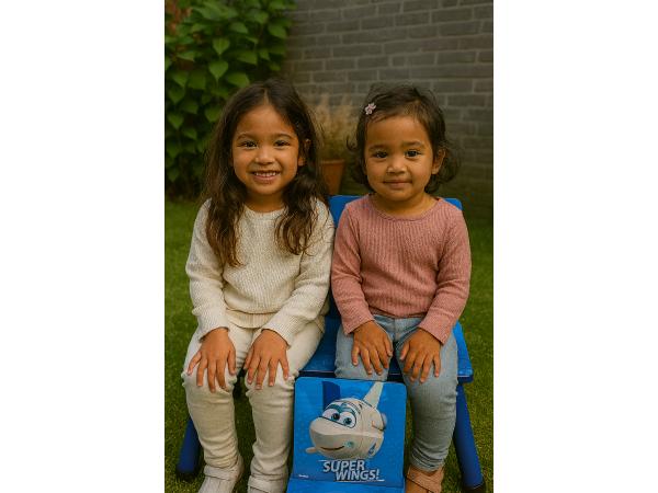 Kinderstoel "Super Wings"Blauw-Wit