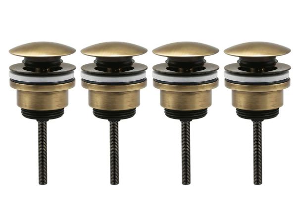 4x Beaux pop-up wastafelplug 1 1/4" Lilas brons