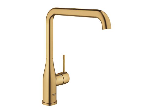 Grohe keukenkraan L-uitloop Essence cool sunrise geborsteld