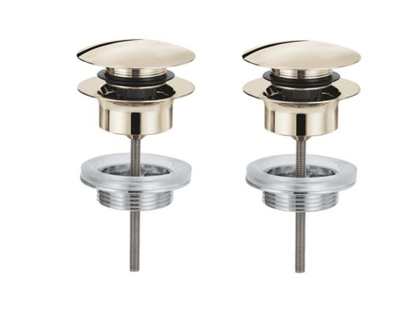 2x Grohe afvoergarnituur push-open nikkel