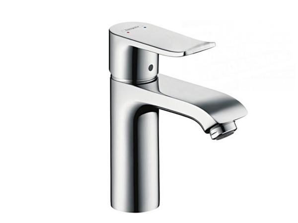 Hansgrohe wastafelkraan met waste Metris chroom