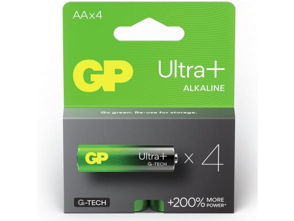 10x GP Ultra+ Alkaline AA batterijen 4-pack