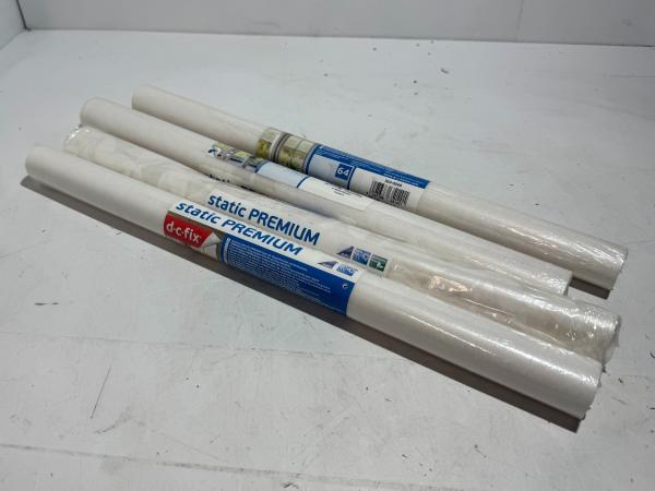 4x d-c-fix Static Premium raamfolie wit