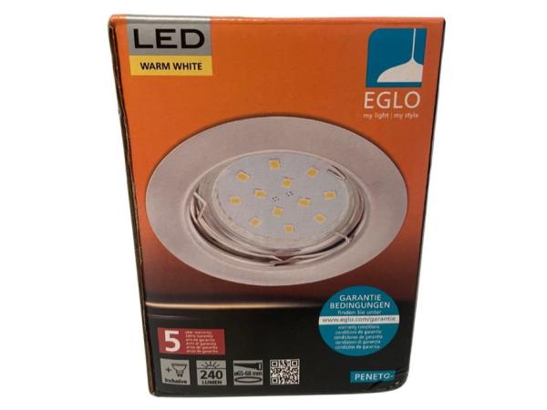 5x Eglo Tedo 9002759986452 LED inbouwspot wit