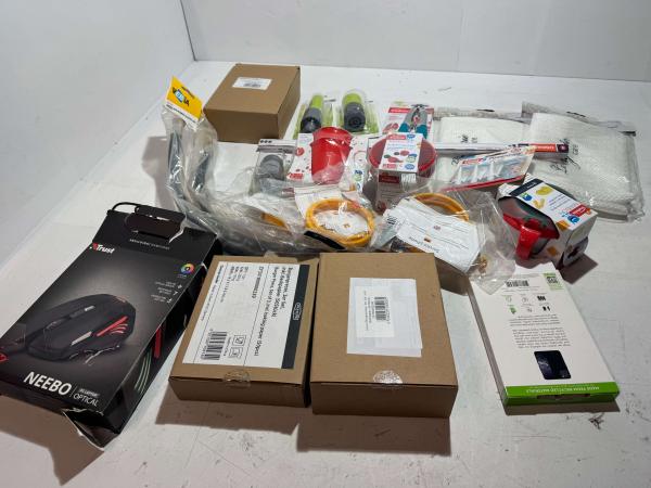 Diversen partij computeraccessoires en huishoudartikelen