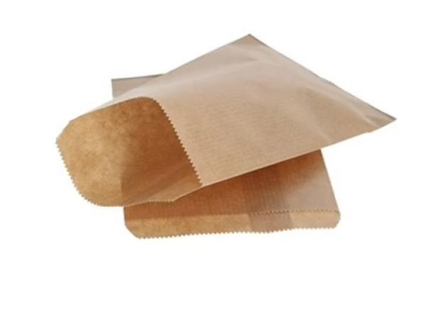 Doos papieren zakjes bruin 12×19 cm  1000 stuks