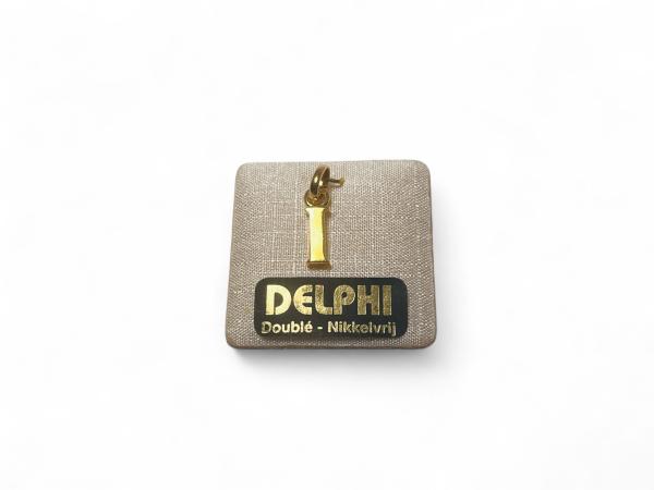 Delphi Letterhanger 'I' - 18kt Goud Doublé