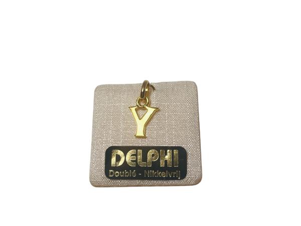 Delphi Letterhanger 'Y' - 18kt Goud Doublé