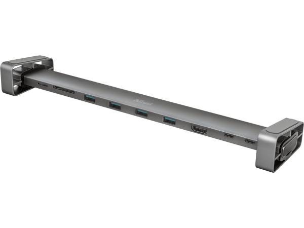 Trust Dalyx - Aluminium USB-Hub 10-in-1 - Voor Macbook &amp; Chromebook met USB-C