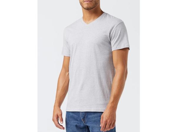 6x Lower East heren T-shirt - Grijs (Maat 3XL) 