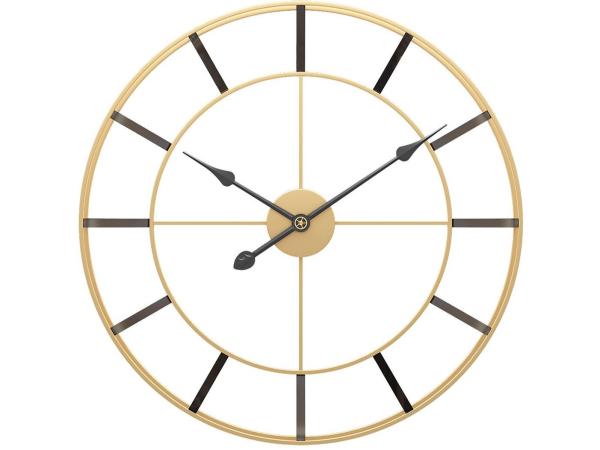 LW Collection wandklok goud 60cm industrieel stil