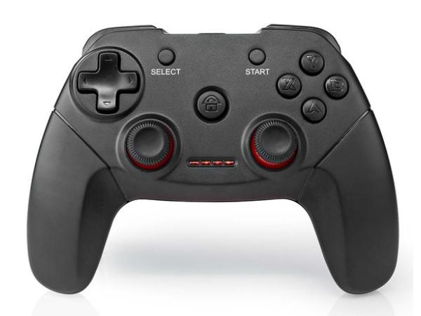 Nedis Gamepad - Draadloos - 11 knoppen - PC - Zwart