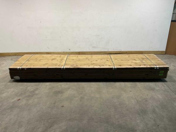 63x Vlonderplank geïmpregneerd 400x14,5x3 cm