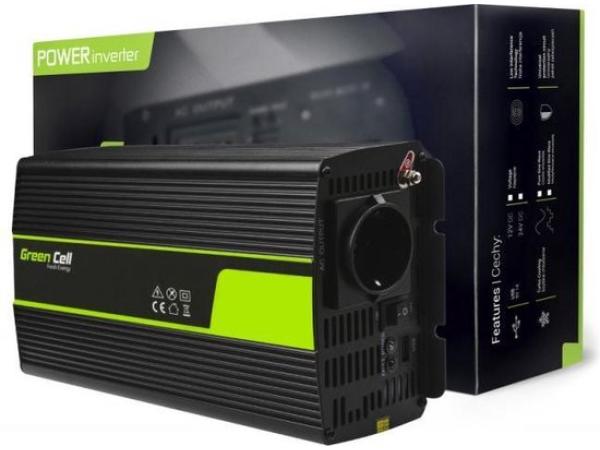 2000W 12V naar 230V Inverter met USB – 1000W continu