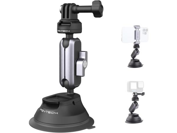 PGYTECH CapLock Zuignap auto GoPro houder