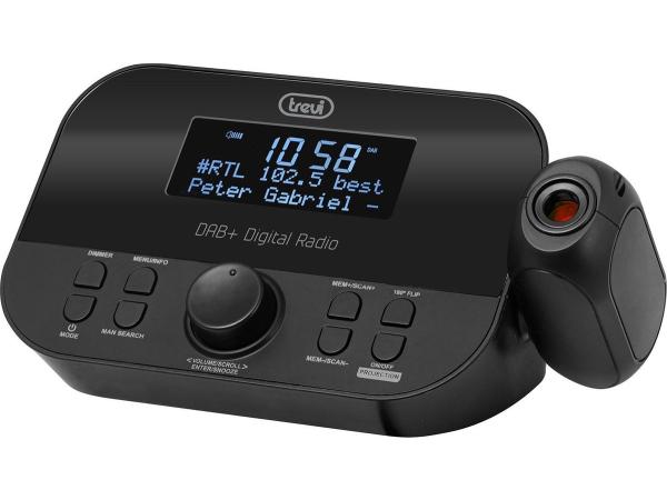 Trevi RC 85D8 Wekkerradio met Tijd projectie - DAB +