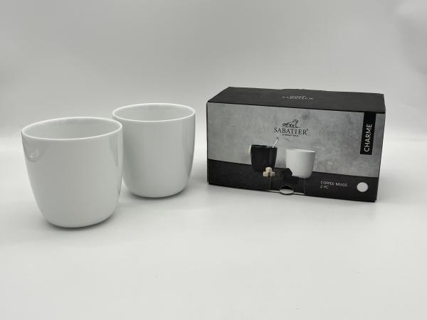6x Sabatier Coffe Mug - White 2 pack