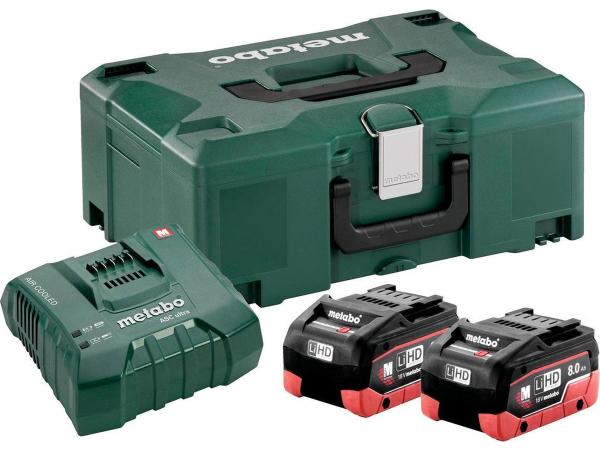 Metabo accu starterset 18V/8,0 Ah LiHD
