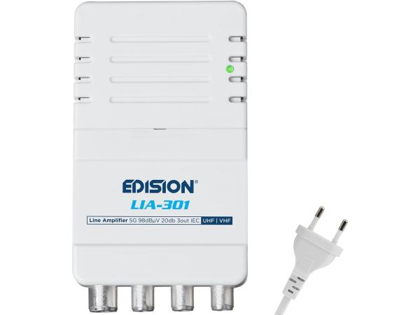 EDISION LIA-301 Binnenversterker UHF/VHF, 5-20 dB