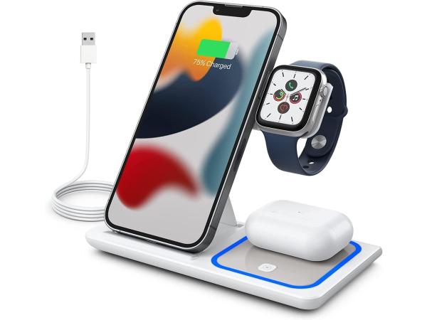 Draadloze oplader opvouwbare 3-in-1 voor Apple Watch
