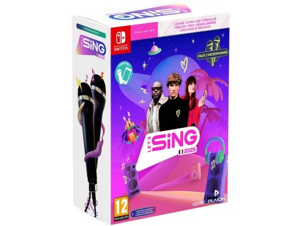 Let's Sing 2025 + 2 Microfoons (Frans) Nintendo Switch