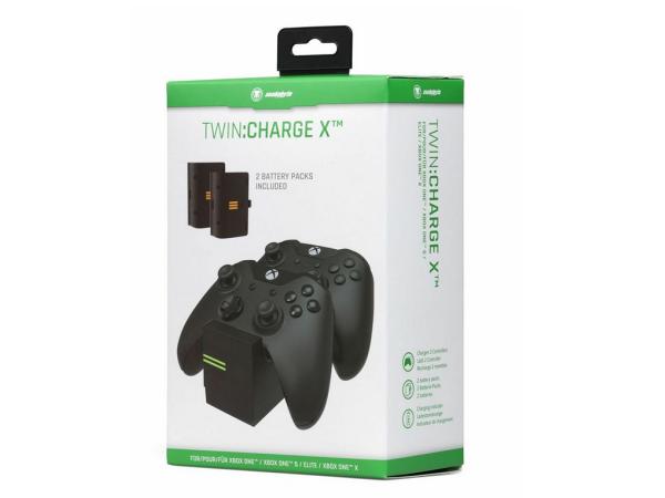 Snakebyte Twin Oplaaddock Zwart voor Xbox One