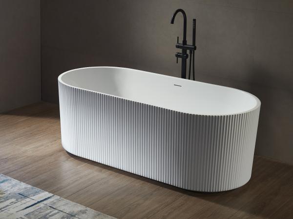  vrijstaand design acryl bad - 170cm - glans wit