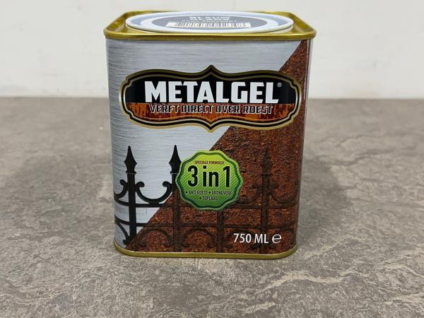 6x Metalgel 3-in-1 verfgel blauw glans 750ml