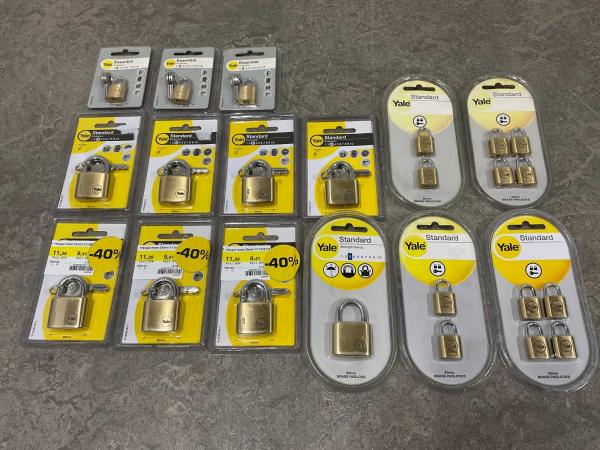 Yale diverse hangsloten set 15-delig
