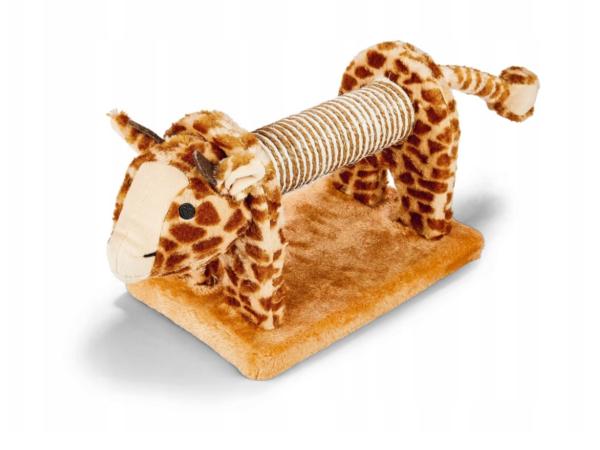 Kattenkrab speeltje met rammelaar giraffe