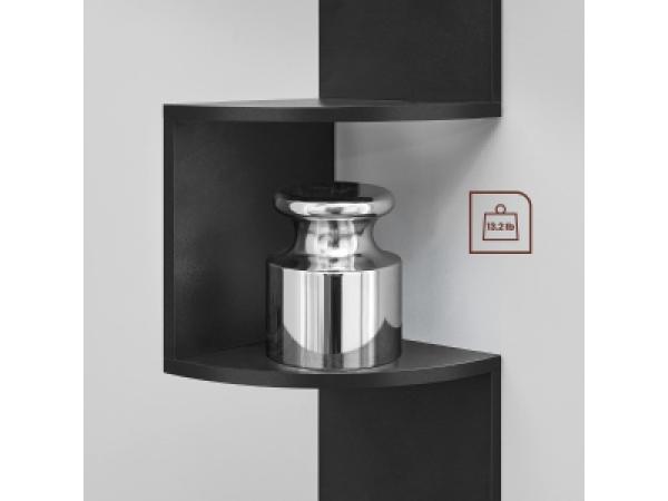  Boekenplank - Zwart - 19,5x19,5x123 cm