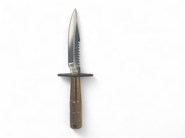 Compact Survival- & Jachtmes met Messing Heft