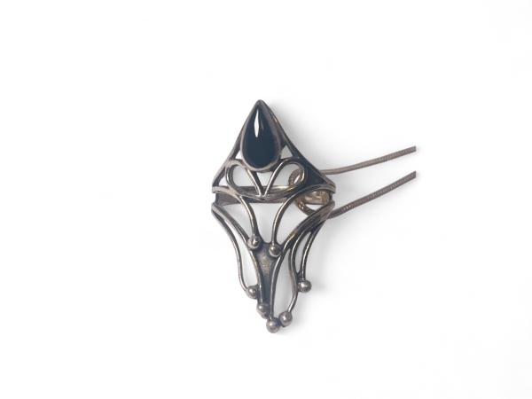 925 Zilveren "Black Nail" Ring met Zwarte Onyx