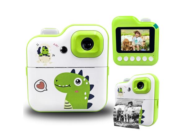 iTeck Dino Kindercamera met Printer – Premium Pakket