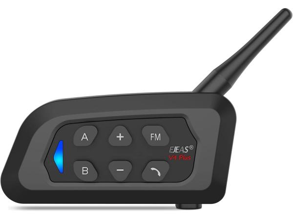 EJEAS V4 Plus motorhelm-intercom bluetooth headset -FM