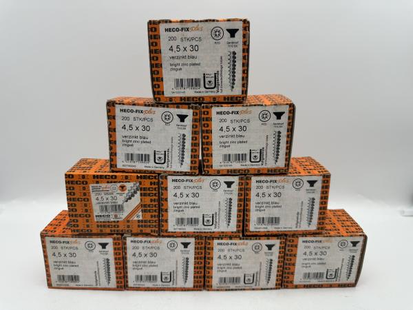 Heco schroeven 2000 stuks 4,5x30mm (PZD) verzinkt