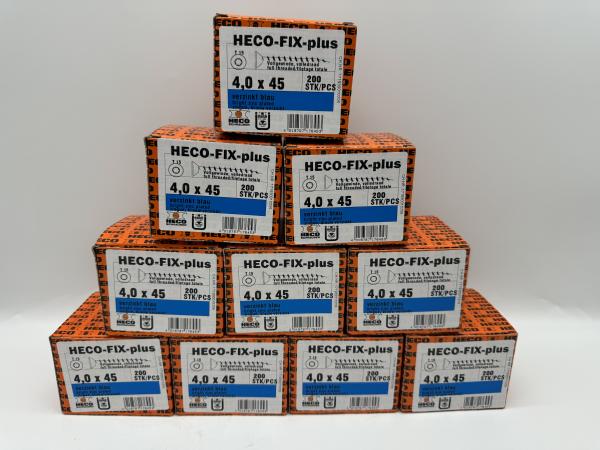 Heco schroeven 2000 stuks 4,0x45mm (T15) Verzinkt