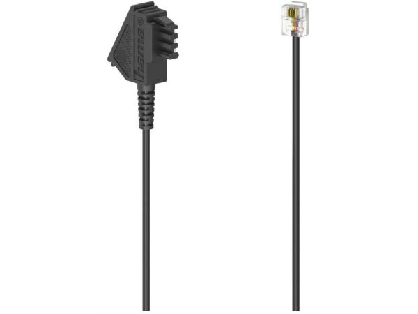 Hama Telefoon (analoog) Aansluitkabel 3 m Zwart