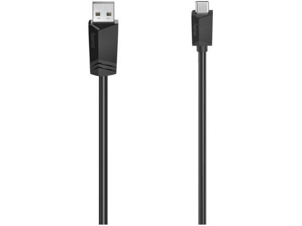 Hama USB-C-kabel, USB-A-stekker - USB-C-stekker, 1,50 m