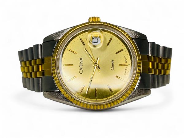 Carina Dames Horloge in "Presidential" Stijl | Two-Tone