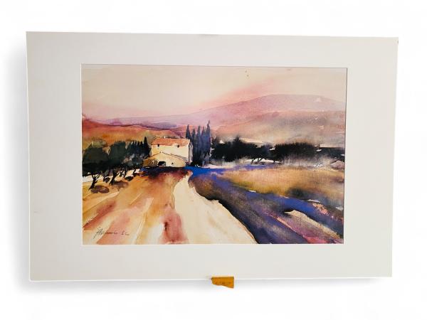 Sfeervolle Print van J. Hammerle - 'Road in the Provence'