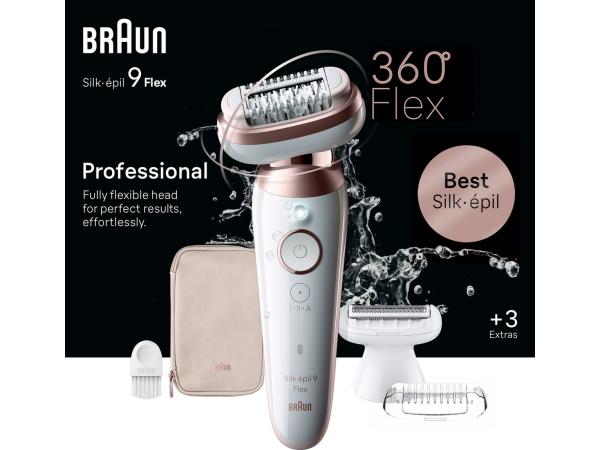 Braun Silk·épil 9 Flex - Epilator met Ladyshave opzetstuk