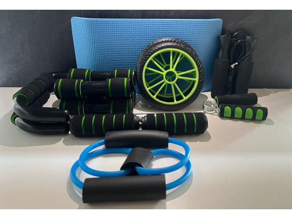 7-delige fitness Set groen voor spier groei en vet verlies