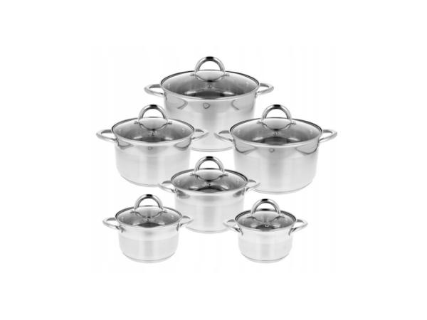 Pannenset RVS 12-delig