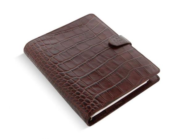 Filofax Agenda Classic A5 Croc Chestnut