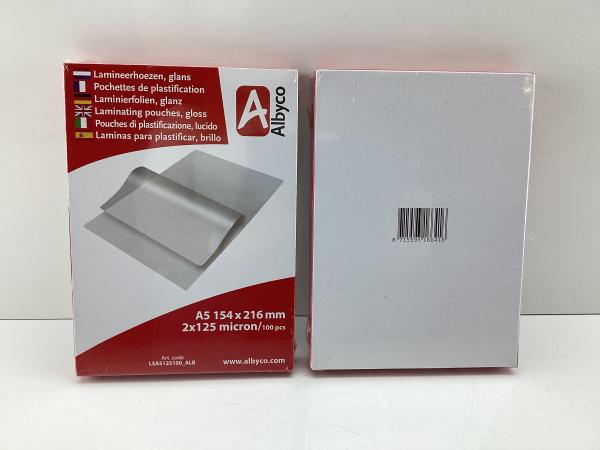 2x Albyco | Lamineerhoezen A5 (100 stuks)