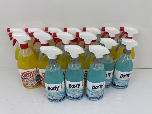 16x partij Dasty Schoonmaakflessen